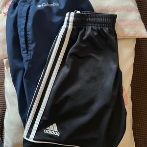 Columbia and Adidas Boys 10/12 short bundle